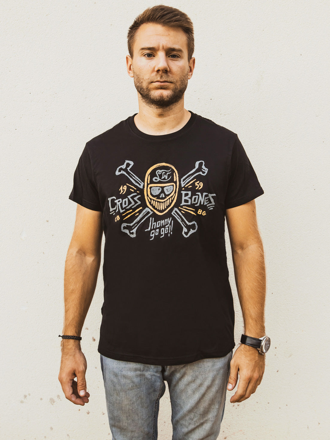 Cross Bones T-shirt - Black