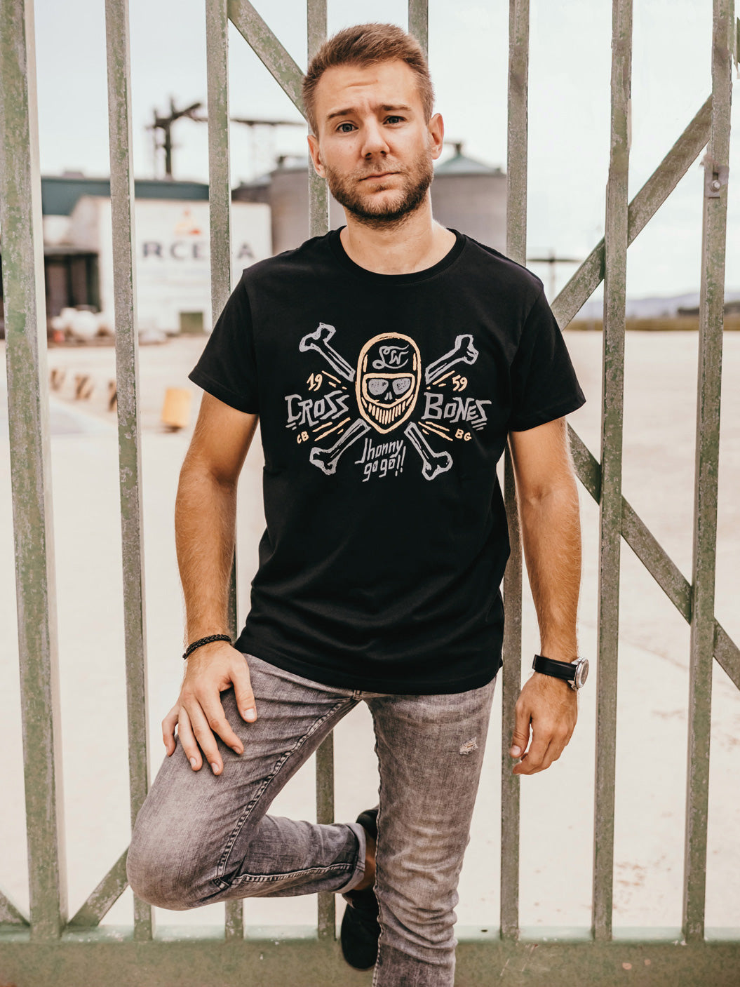 Cross Bones T-shirt - Black