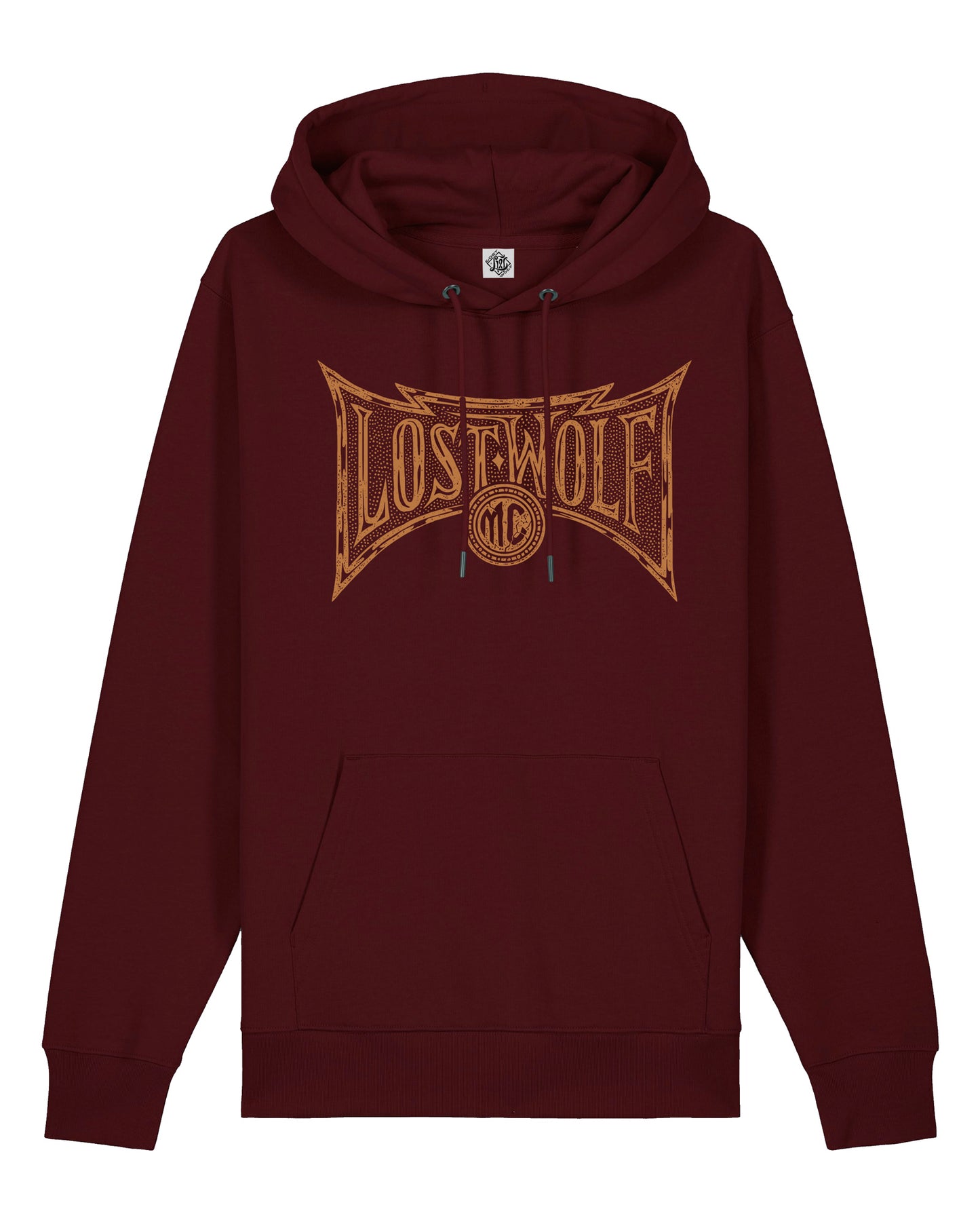 Chains Of Fire Hoodie - Wine by Pedro Oyarbide
