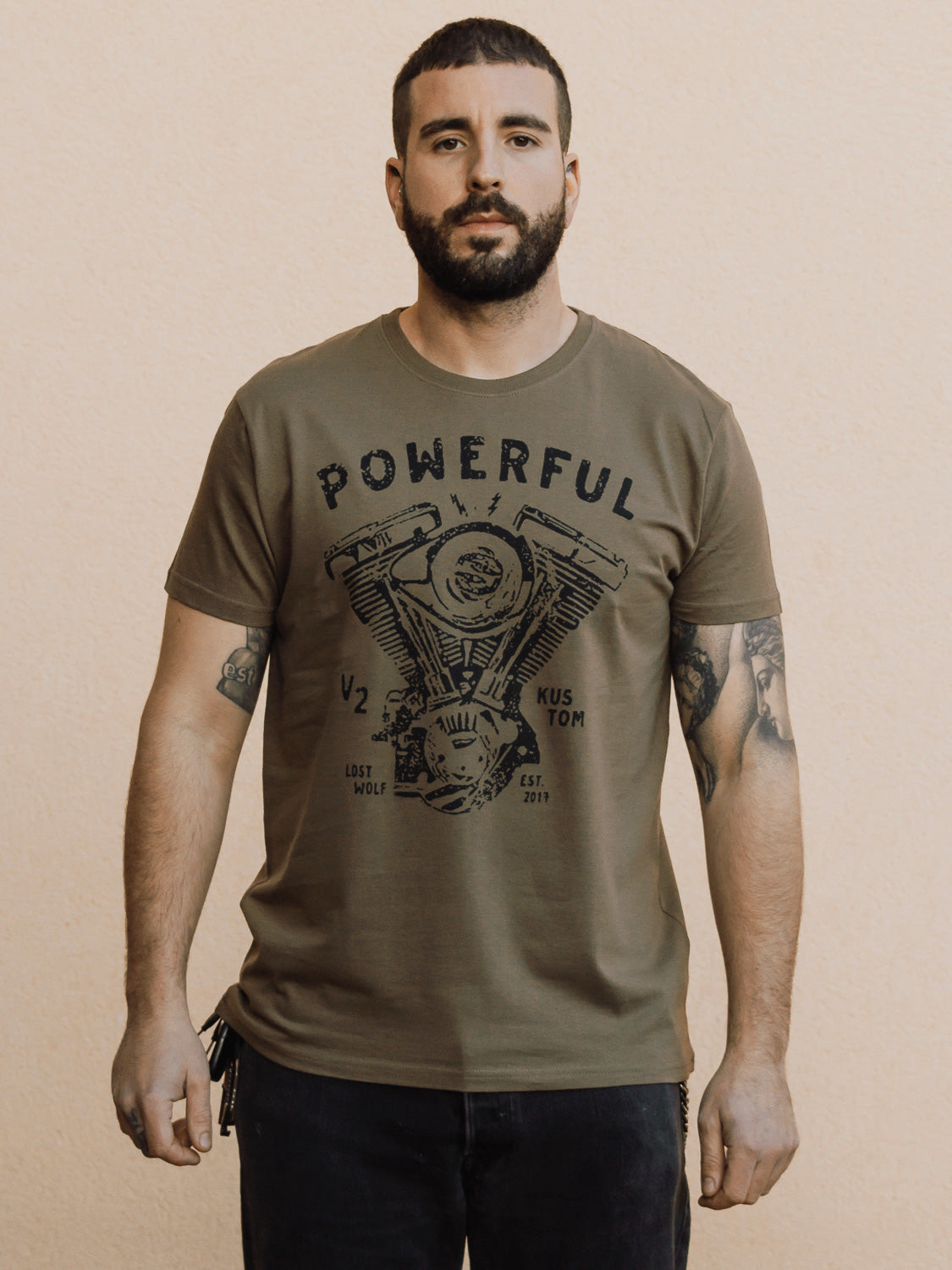 Powerful T-shirt - Military Green