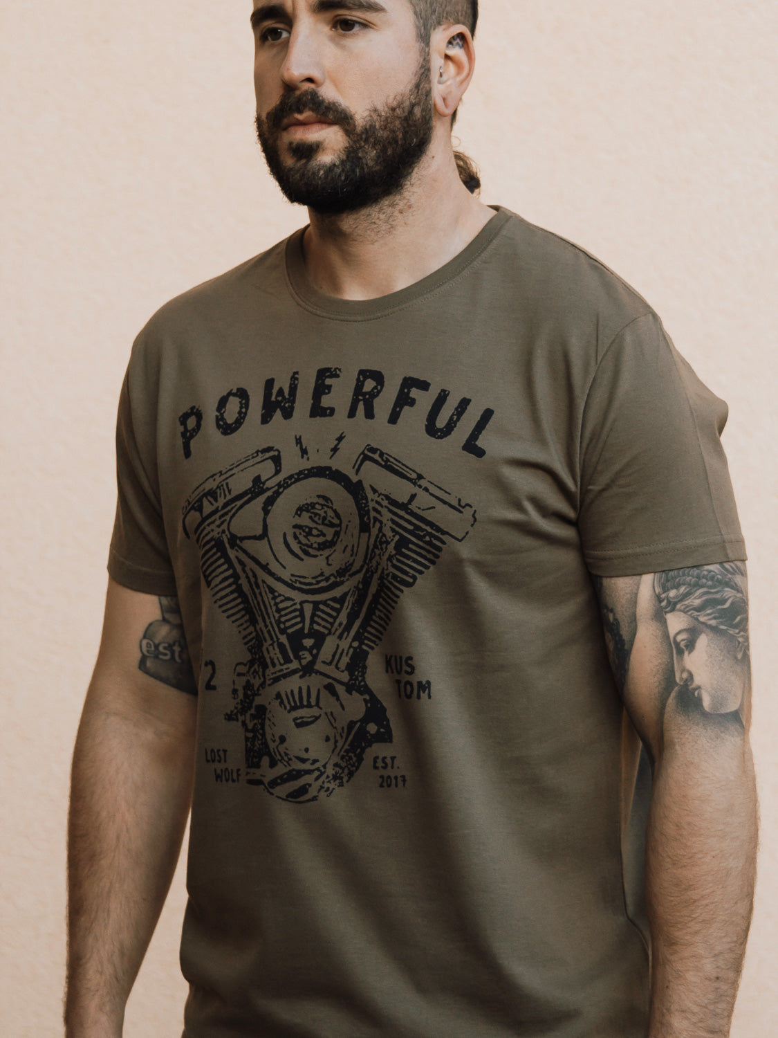 Powerful T-shirt - Military Green