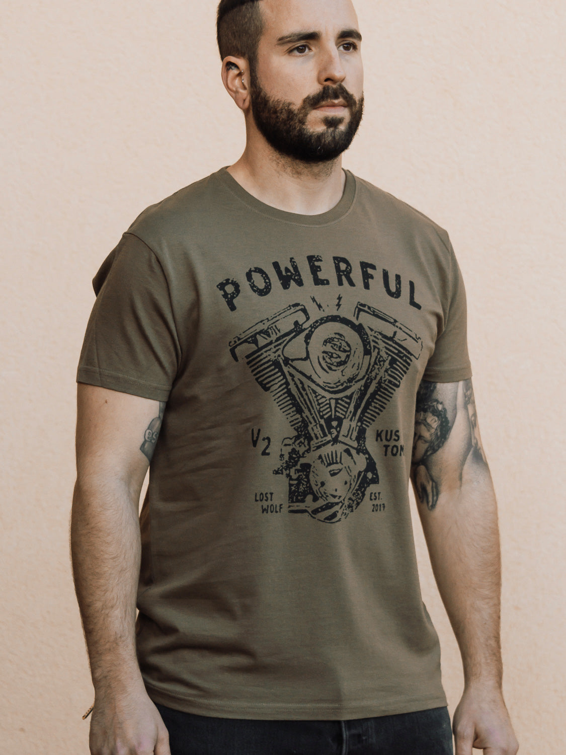 Powerful T-shirt - Military Green