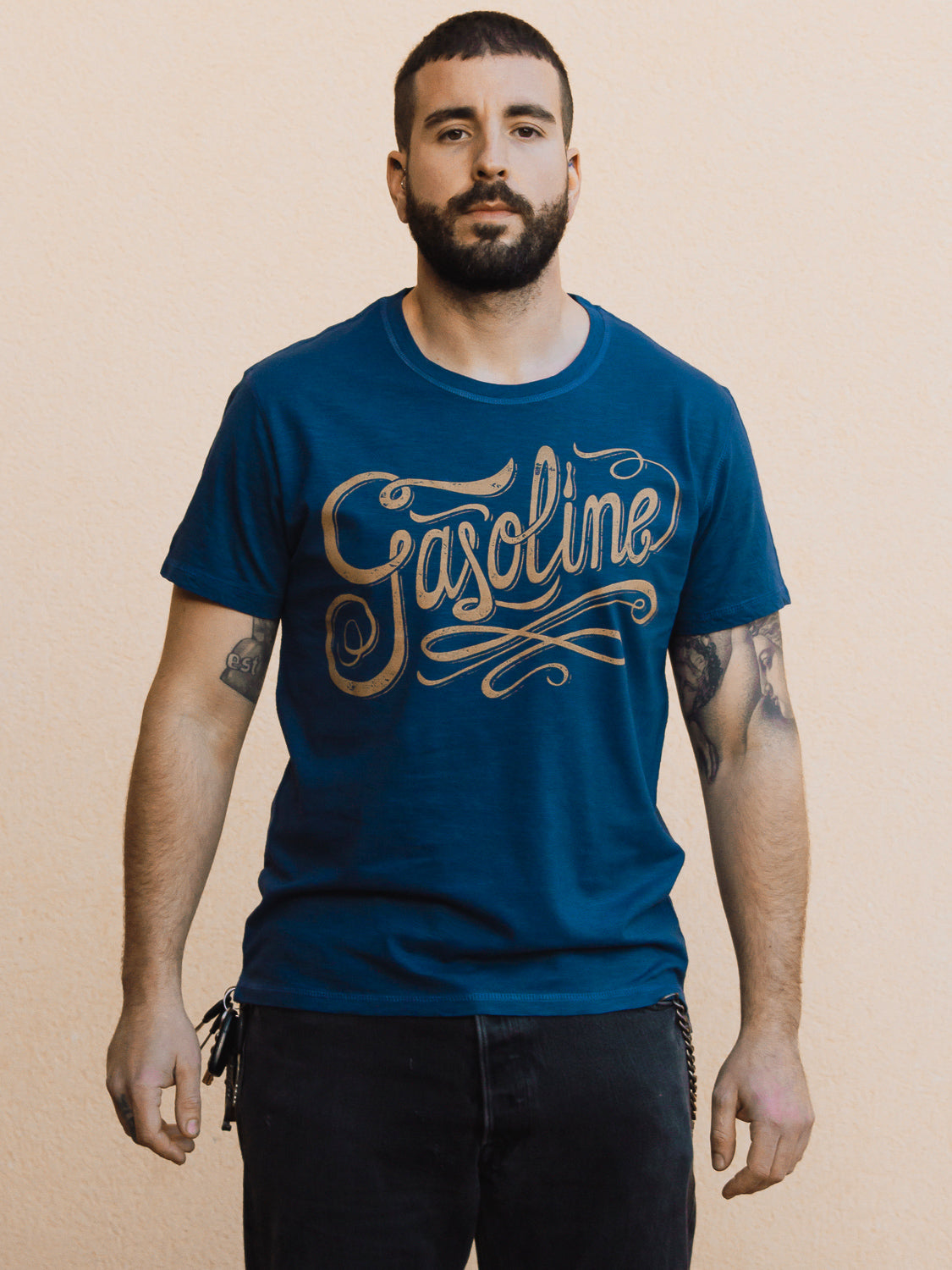 Gasoline T-shirt - Dirty Blue