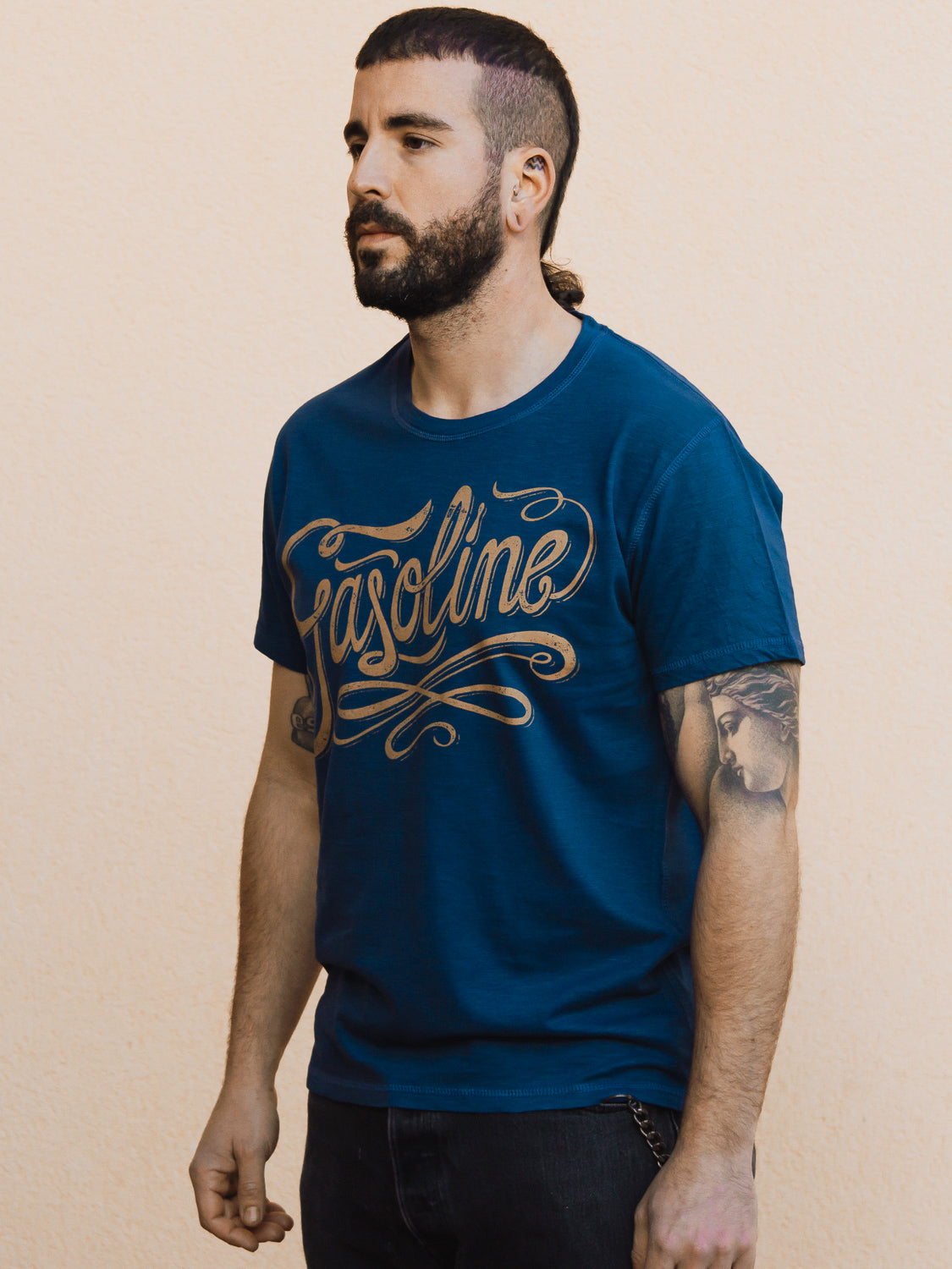 Gasoline T-shirt - Dirty Blue