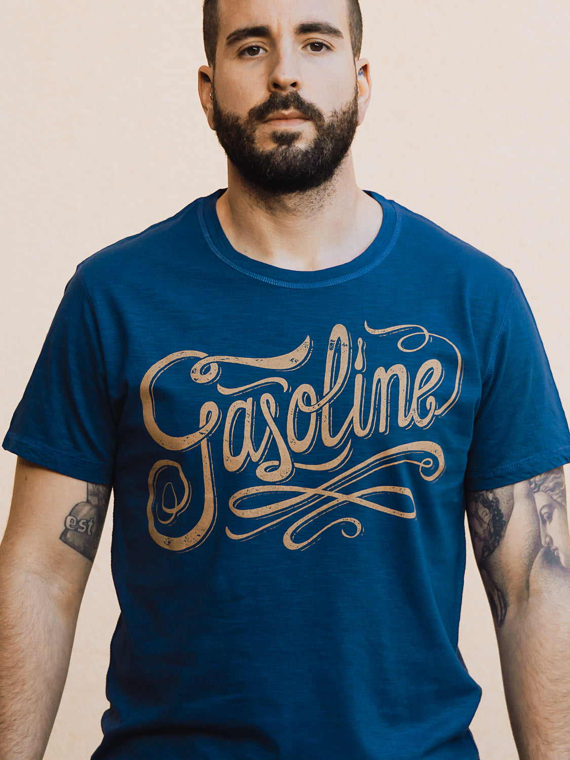 Gasoline T-shirt - Dirty Blue