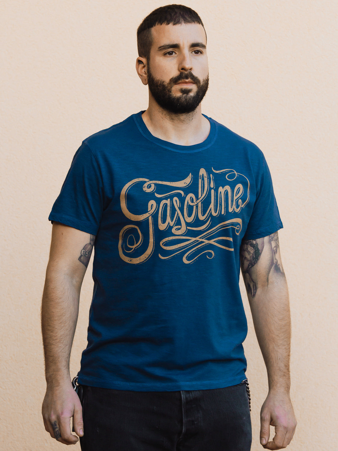 Gasoline T-shirt - Dirty Blue