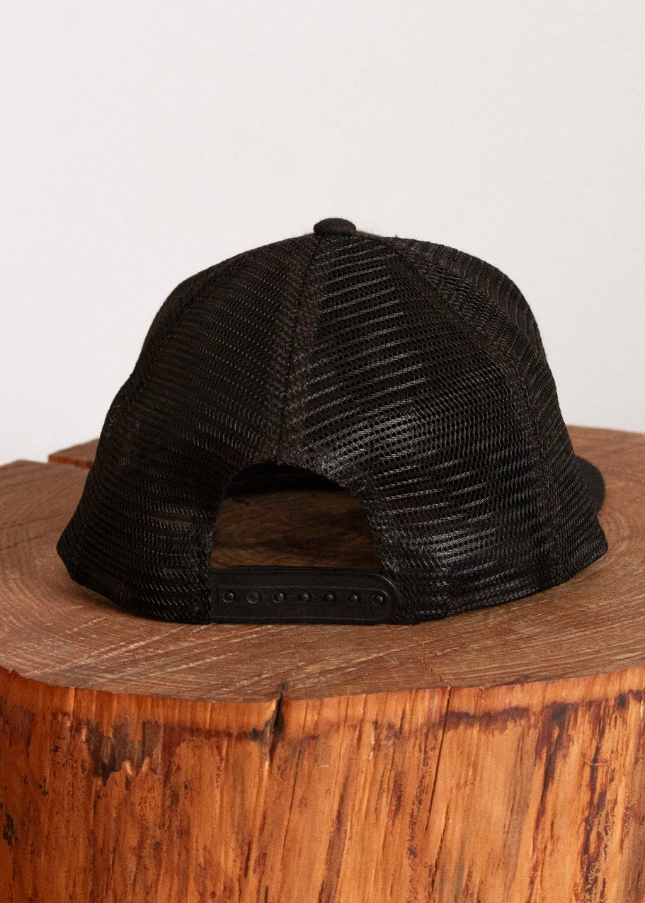 Apparel Co. 6 Panel Cap - Snapback Trucker Cap Black