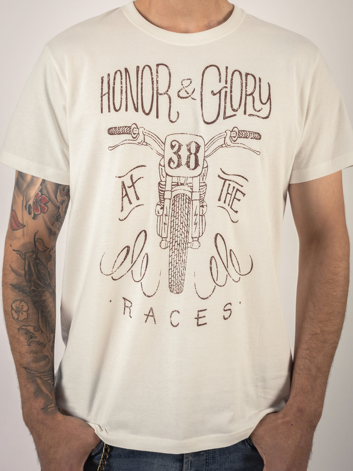 Honor and Glory T-shirt - Bone White