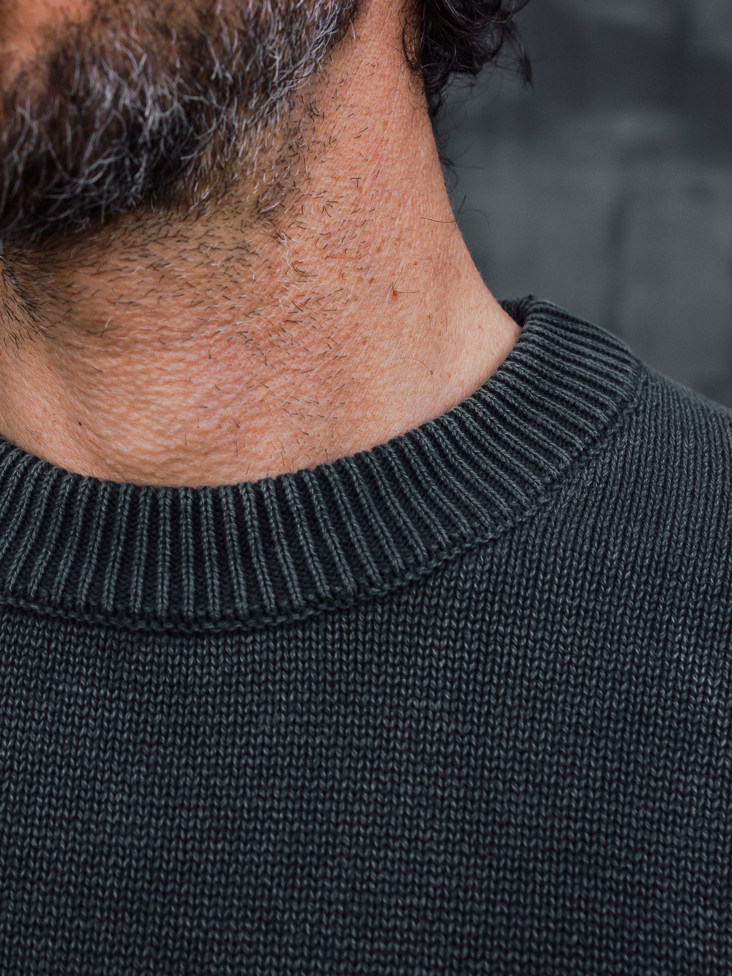 Sailor Relaxed fit knit sweater - Charcoal Grey
