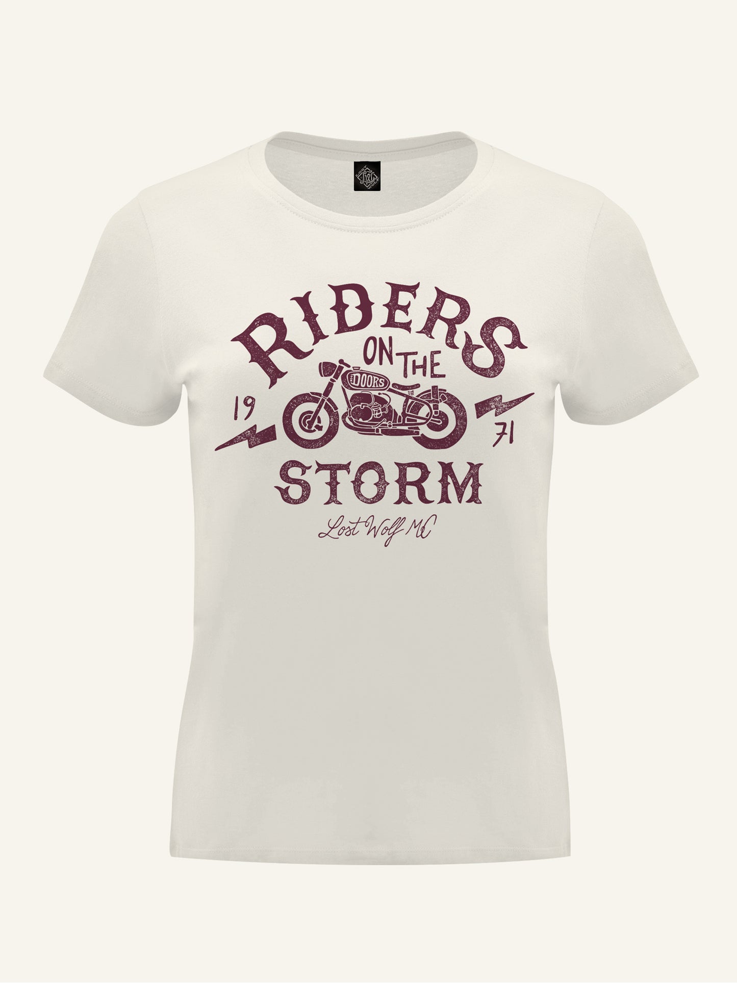 Riders On The Storm T_shirt - White Bones