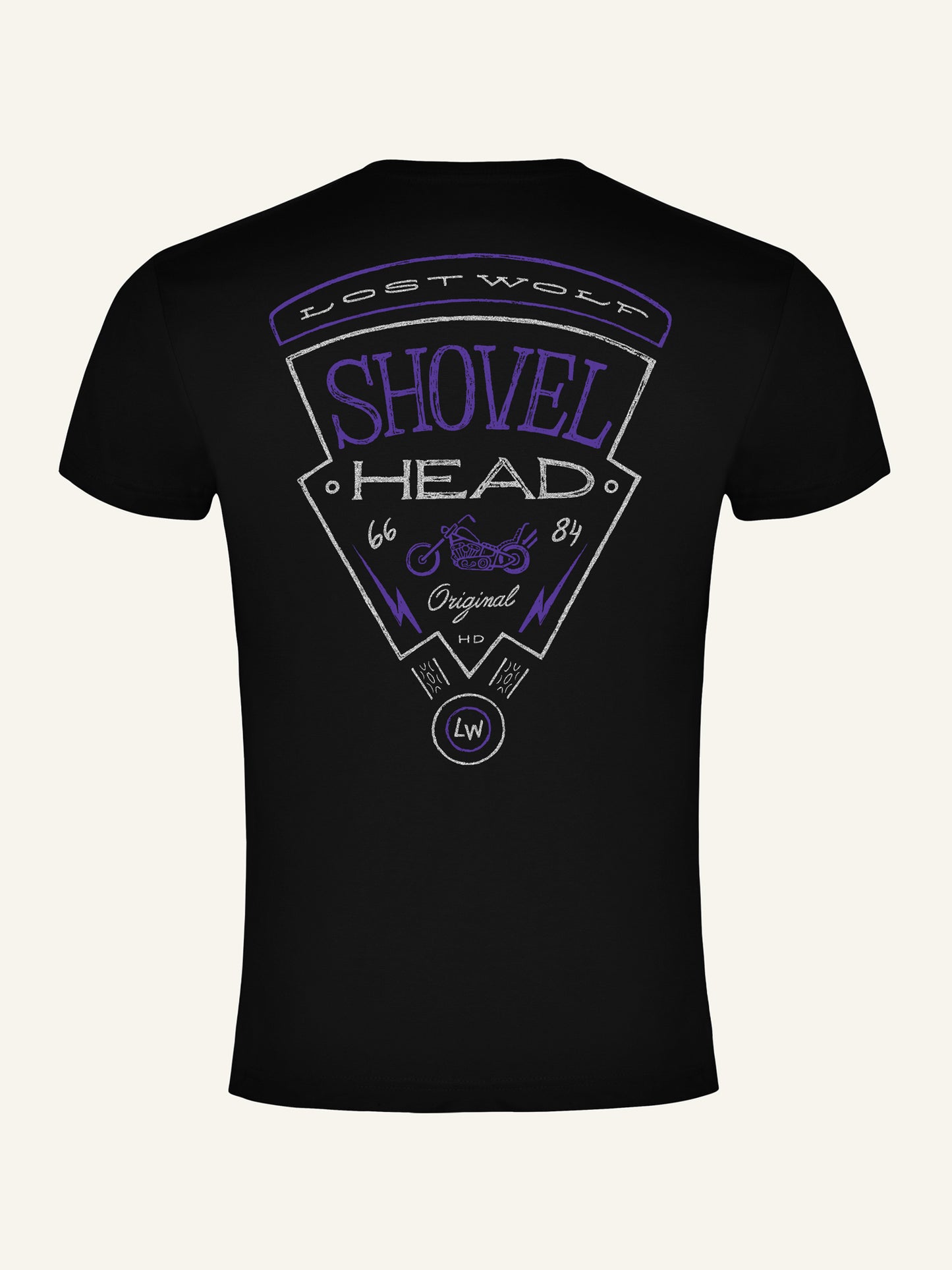ShovelHead T_shirt - Black & Silver