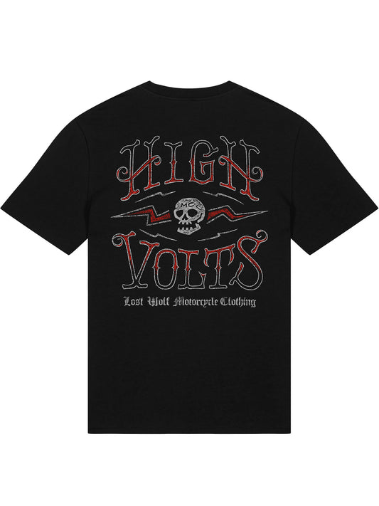 High Volts t-shirt -  Black OVERSIZE