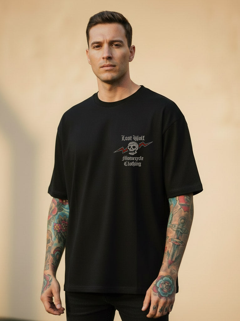 High Volts t-shirt -  Black OVERSIZE