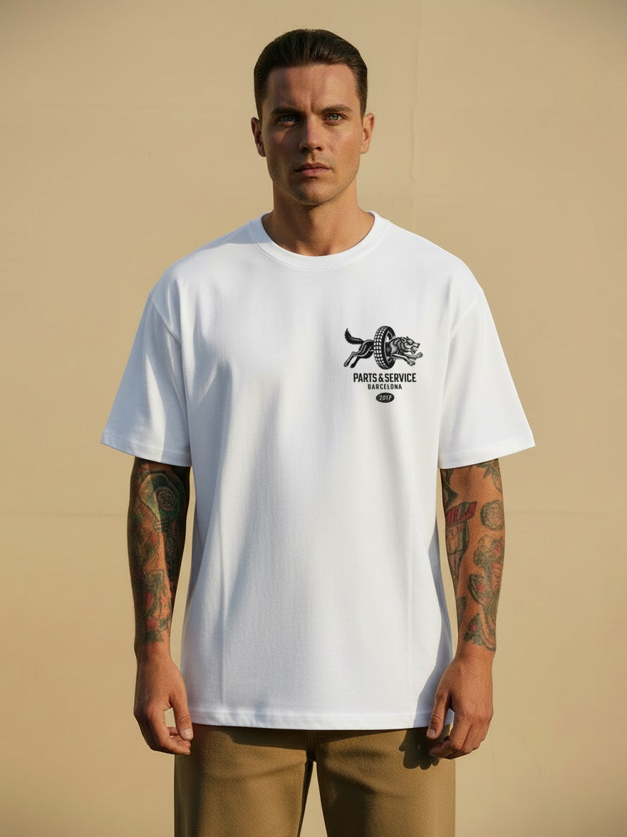 Parts & Service  T-Shirt White