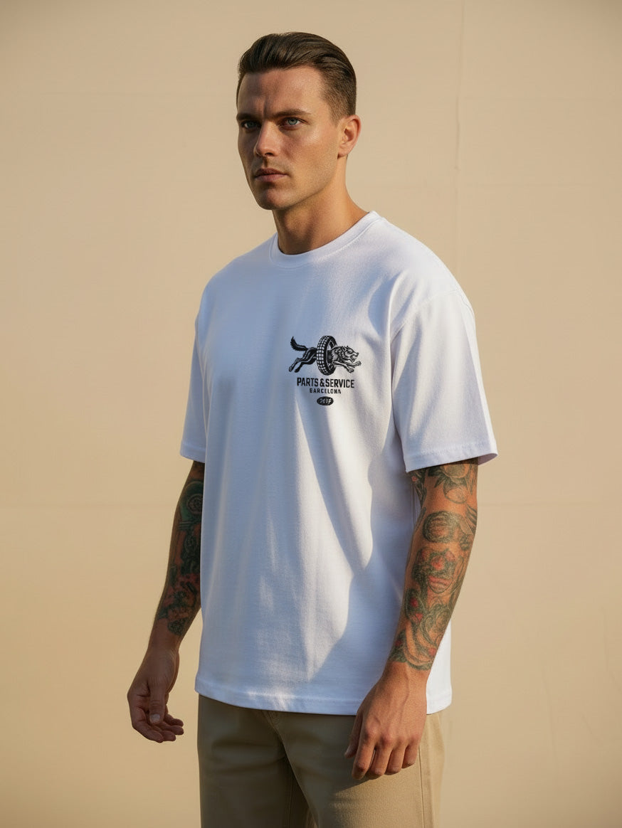 Parts & Service  T-Shirt White