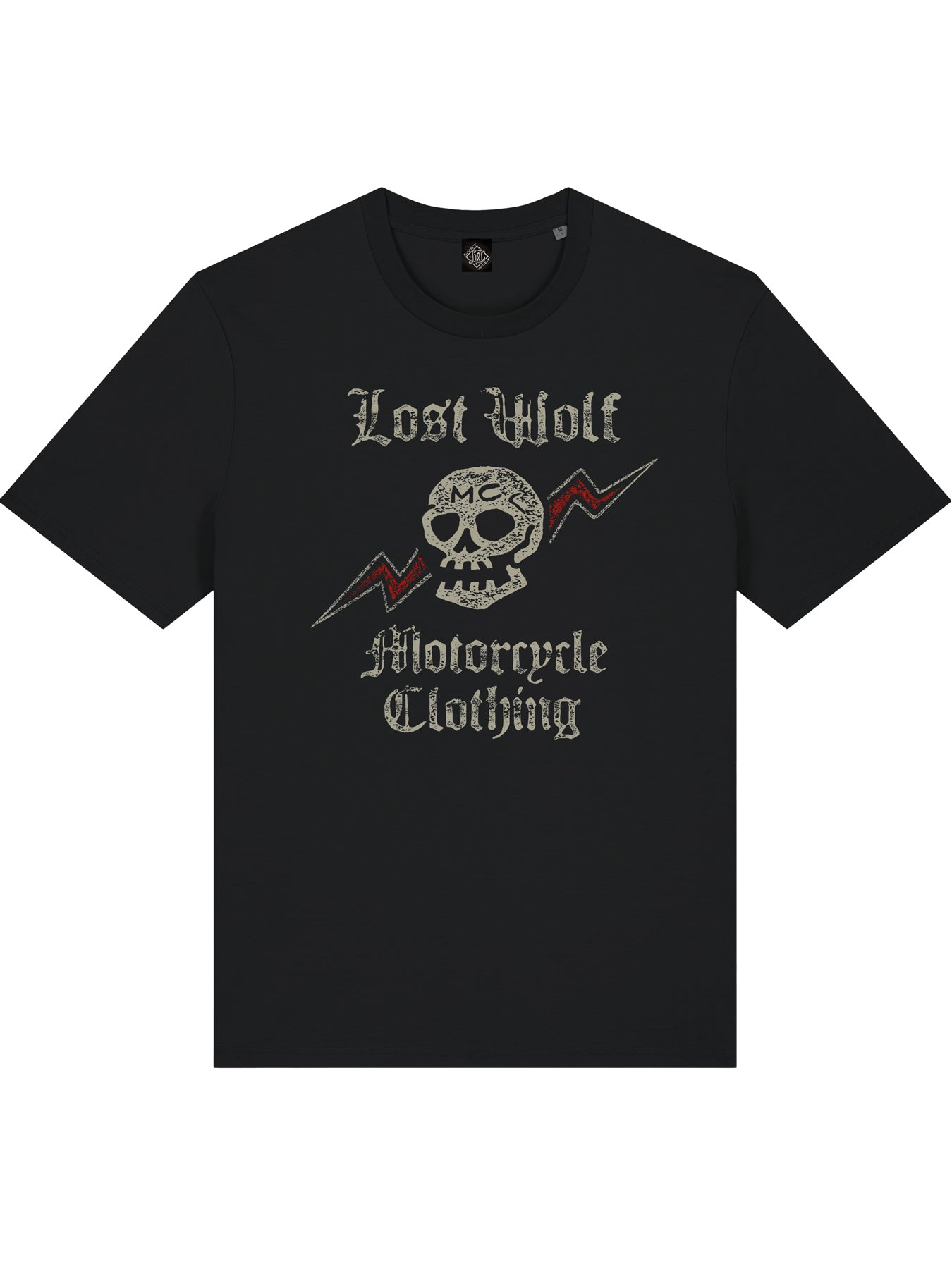 Skull & Thunders t-shirt -  Black OVERSIZE