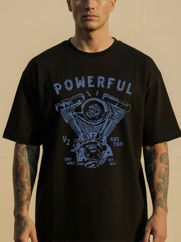 Powerful  T-shirt - Black