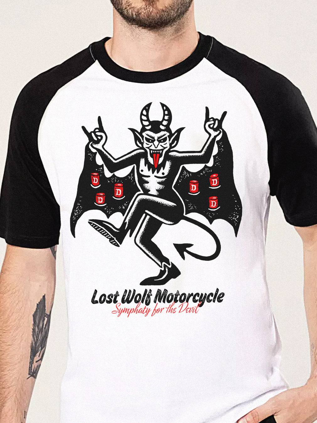 Symphaty for the Devil T-shirt -  B&W